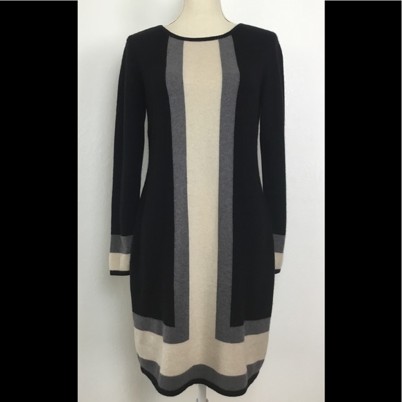 BLACK Saks 5th Avenue Dress Cashmere - Picture 2 of 4